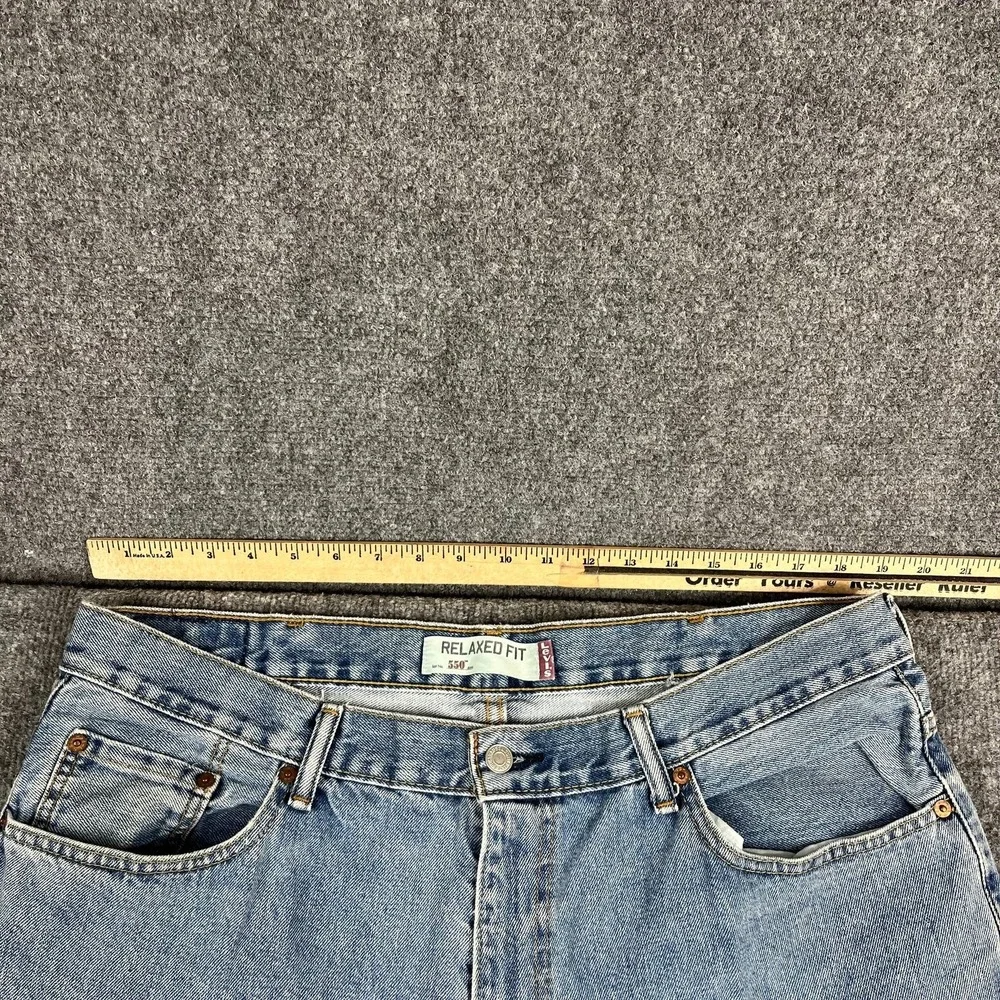 Levis 550 Jeans Mens Size 40x33 Blue‎ Relaxed Fit Tapered Classic Denim